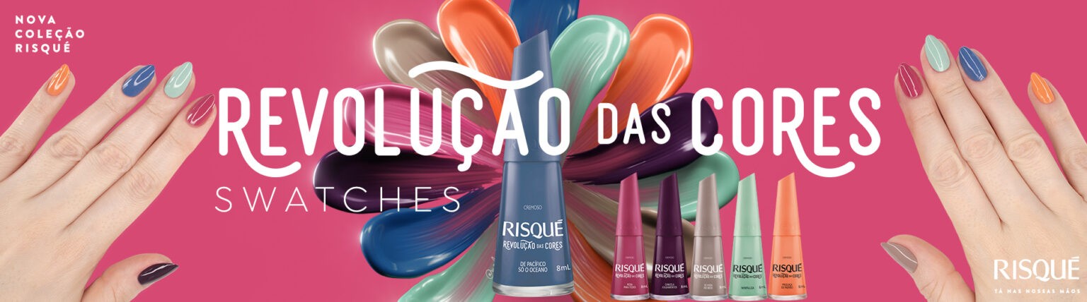 Slider Revolucao Das Cores Risque Swatches Unha Bonita