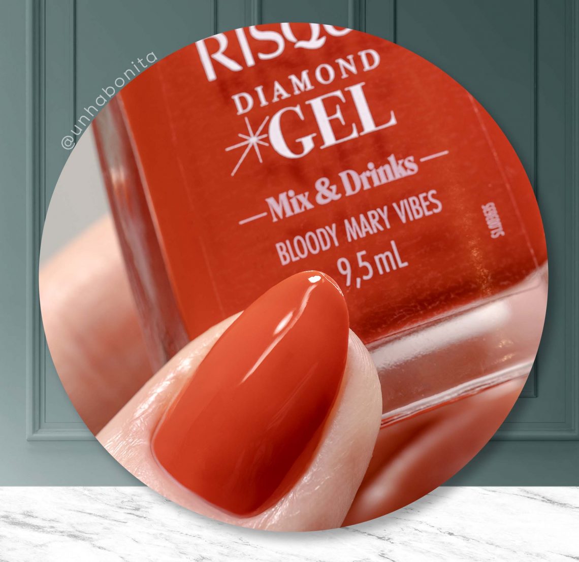 Risqué Diamond Gel Mix & Drinks - swatches das novas cores da linha
